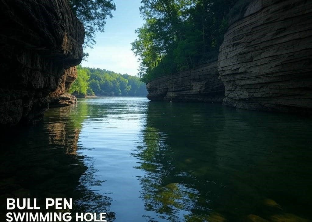 “Bull Pen Swimming Hole Arizona cliffs by HikeOut Adventures.”