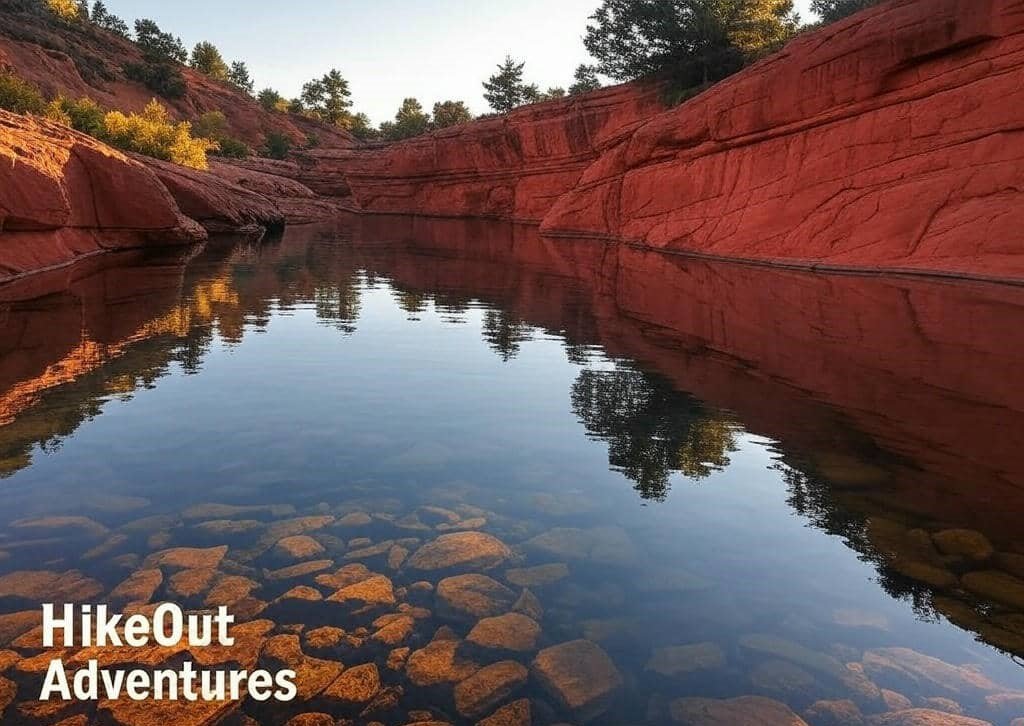 “Bull Pen Swimming Hole Arizona bluffs by HikeOut Adventures.”