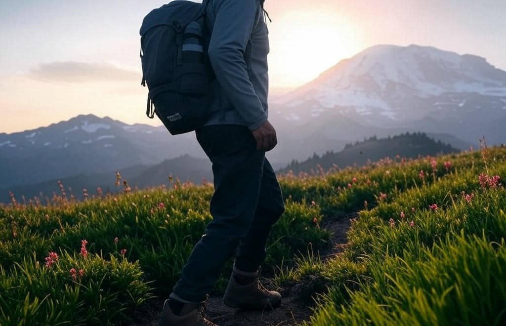“Skyline Loop Mount Rainier hiker by HikeOut Adventures.”